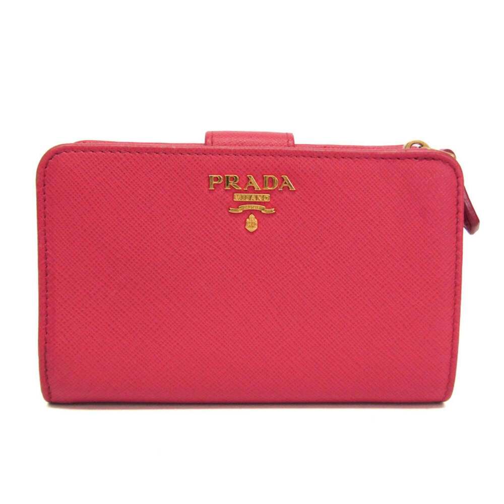 Prada Tab Bifold Saffiano Leather Long